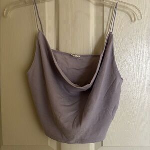 Lavender Spaghetti Strap Crop Top